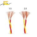 Núcleos de cobre duplos fios elétricos torcidos